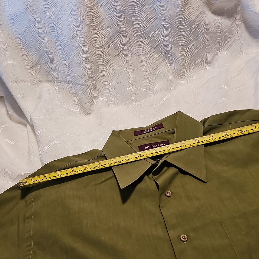 Nordstrom Olive Green Dress Shirt - Picture 9 of 10